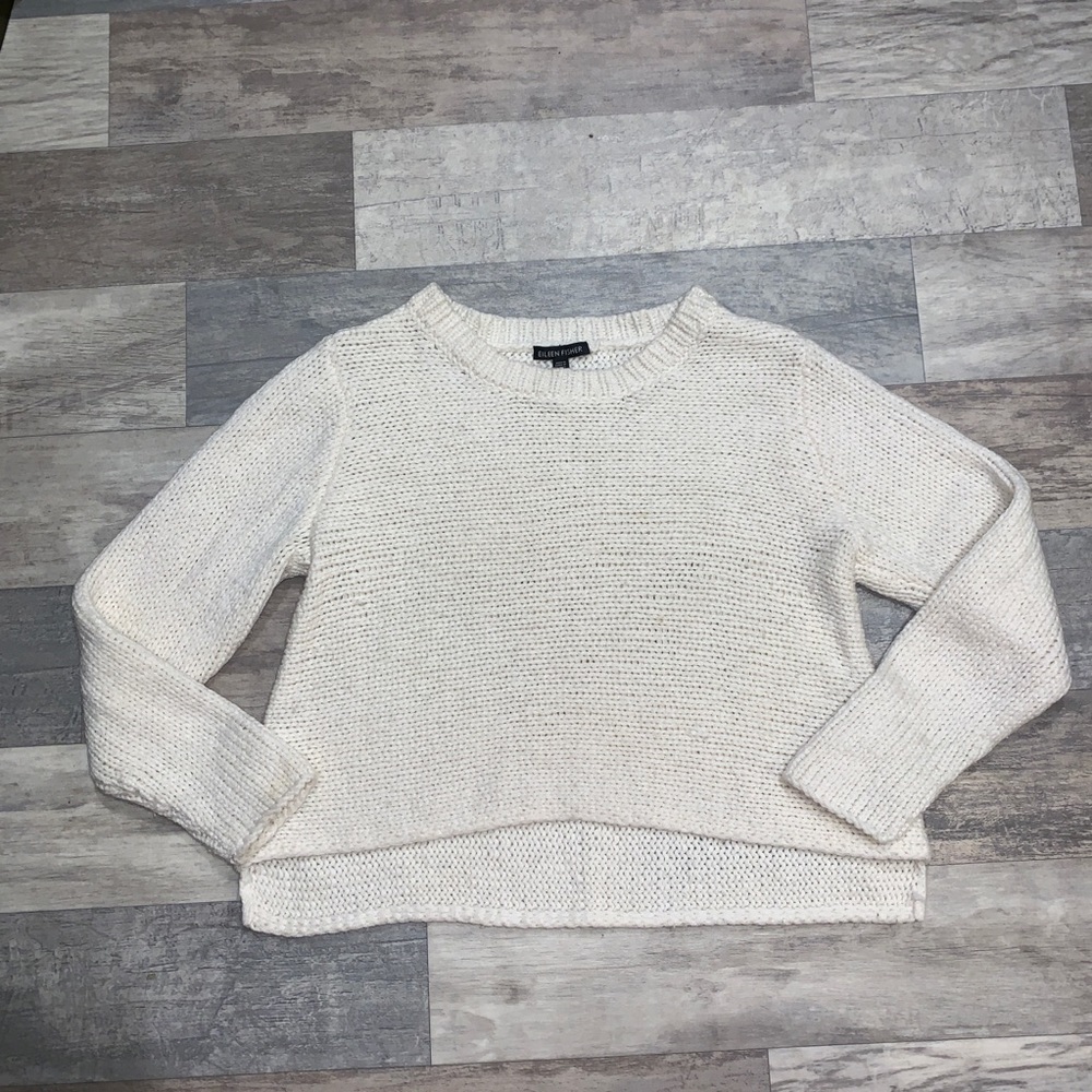 Eileen Fisher merino wool blend sweater (M)